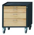 Anke Rollcontainer Modell 56V Serie VH 660 Wanne mit Antirutschmatte 450.612