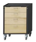 Anke Rollcontainer Modell 73 V Serie VH 660 Wanne mit Antirutschmatte 450.706