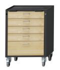 Anke Rollcontainer Modell 76V Serie VH 660 Wanne mit Antirutschmatte 450.712