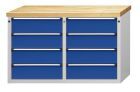 Anke Beistellschrank 1280x650x890mm (BxTxH) RAL 7035/5010 BMP 40 mm