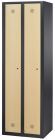 Anke Umkleideschrank Serie H 600x500x1850 BxTxH RAL 7016/Buche Dekor 620.100