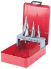 KS Tools HSS Co 5 Stufenbohrer Satz Stahlblechkassette 3 teilig