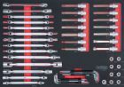 KS Tools SCS Schlüssel Satz 53 Teile in 1/1 Systemeinlage