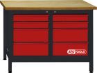 KS TOOLS Werkbank mit 8 Schubladen H840xB1200xT600mm