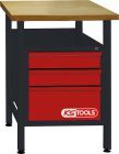 KS TOOLS Werkbank mit 3 Schubladen H840xB600xT600mm