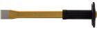 KS Tools Maurermeißel mit Handschutzgriff flach oval 31 x 350 mm
