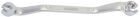 KS Tools CHROMEplus Offener Doppel-Ringschlüssel, gekröpft, 10x11mm