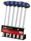 KS Tools CHROMEplus T-Griff-Nussschraubendreher-Satz, 6-tlg., 6-14mm