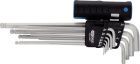 KS Tools 3 in 1 Innensechskant Winkelstiftschlüssel Satz XL Kugelkopf Zoll 10 Teile