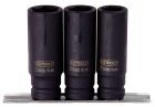 KS Tools 1/2" Sechskant-Kraft-Stecknuss-Satz, lang, 3-tlg.