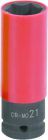 KS Tools 1/2" Alu-Felgen Kraft-Stecknuss robust, lang, 21mm