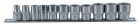 KS Tools 3/8" CLASSIC Sechskant Stecknuss Satz 11 Teile 8 bis 19mm