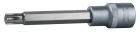 KS Tools 1/2" Bit-Stecknuss RIBE mit Stirnlochbohrung, lang, M14