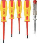 KS Tools ERGOTORQUE VDE Schraubendreher Satz PH und Schlitz 5 teilig