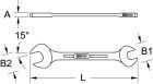 KS Tools BRONZEplus Doppel Maulschlüssel 1.13/16x2 Zoll