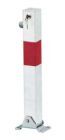 Alberts Pfosten Little weiß rot zum Aufschrauben 70x70mm Profilzylinder