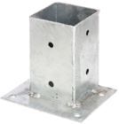 Alberts Aufschraubhülse für Vierkantholzpfosten feuerverzinkt 91 mm Platte 163x134 mm