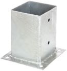 Alberts Aufschraubhülse für Vierkantholzpfosten feuerverzinkt 101 mm Platte 150x150 mm