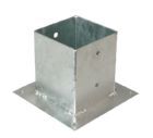 Alberts Aufschraubhülse für Vierkantholzpfosten feuerverzinkt 121 mm Platte 150x150 mm