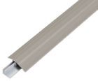 Alberts Ausgleichsprofil Duo Alu edelstahl eloxiert 1000 x 44 mm Set für Beläge 6-13mm