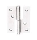Alberts Aushebescharnier, sendzimirverzinkt verzinkt, links, LxB 80x65 mm