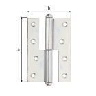 Alberts Aushebescharnier sendzimirverzinkt LxB 120x88 mm