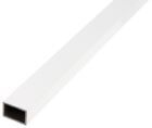 Alberts BA Profil Rechteck Alu weiß beschichtet 2600 x 30 x 20 x 2 mm