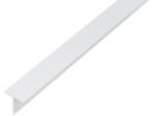 Alberts BA Profil in T Form Alu weiß beschichtet 2600 x 15 x 15 x 1,5 mm