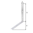 Alberts Balkenwinkel galvanisch verzinkt TxHxB 180x180x20 mm