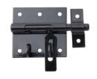 Alberts Bolzen Schlossriegel mit Schlaufe schwarz Platte 70x67mm Länge 100mm