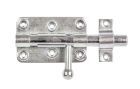 Alberts Bolzen-Schlossriegel m.befest. Schlaufe vz Platte LxB 99x60 mm  L140mm