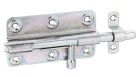 Alberts Bolzenriegel, mit befestigter Schlaufe, vz, Platte LxB100x59 mm Ges.-L145mm