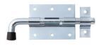 Alberts Bolzenriegel mit rundem Griff blau verzinkt Platte 80x66mm Länge 143mm