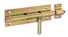 Alberts Bolzenriegel mit loser Schlaufe gelb verzinkt Platte 150x60mm Länge 210mm