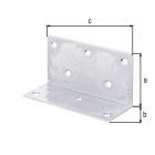 Alberts Breitwinkel sendzimirverzinkt TxHxB 60x40x115 mm