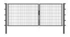 Alberts Doppeltor Flexo anthrazit RAL 7016 3500x1400 Pfosten 80x80x2100mm