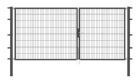 Alberts Doppeltor Flexo anthrazit RAL 7016 3500x1600 Pfosten 80x80x2300mm