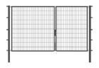 Alberts Doppeltor Flexo anthrazit RAL 7016 3500x2000 Pfosten 80x80x2700mm
