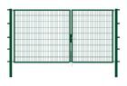 Alberts Doppeltor Flexo grün RAL 6005 3500x1800 Pfosten 80x80x2500mm