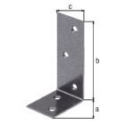 Alberts DURAVIS Balkenwinkel ungleichschenklig blau verzinkt schwarzdiamant 40 x 80 x 30 mm