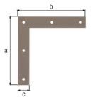 Alberts DURAVIS Eckwinkel sendzimirverzinkt perlbeige 120 x 120 x 20 mm