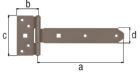 Alberts DURAVIS Kreuzgehänge blau verzinkt Bandlänge 192 mm 45 x 90 mm