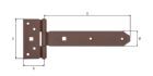 Alberts DURAVIS Kreuzgehänge blau verzinkt rostbraun 192 / 45 x 90 mm