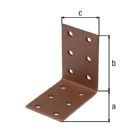 Alberts DURAVIS Lochplattenwinkel rostbraun 60 x 60 x 40 mm
