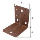 Alberts DURAVIS Schwerl Winkelverbinder Sicke rostbraun 105 x 105 x 90 mm