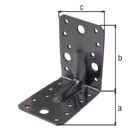 Alberts DURAVIS Schwerl Winkelverbinder Sicke schwarzdiamant 90 x 90 x 65 mm