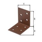 Alberts DURAVIS Winkelverbinder sendzimirverzinkt rostbraun 50 x 50 x 40 mm