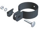 Alberts Endschelle anthrazit zur Befestigung von Zaunfeldern an Pfosten 60 mm