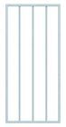 Alberts Fenstergitter Basic I feuerverzinkt 400-650mm auf 801-1400mm auf Wandmontage