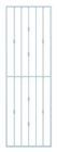 Alberts Fenstergitter Basic II feuerverzinkt 651-1025mm auf 1401-2000mm auf Wandmontage